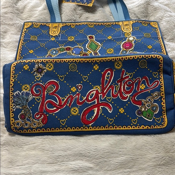 Brighton Glittering LOVE tote NWT - Picture 3 of 11